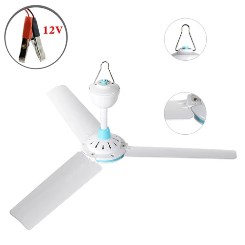 12V-Ceiling-Fan-Air-Cooler-Hanging-Fan-for-Camping-Outdoor-Tent-Home-Bed.jpg_500x500xz.jpg_ 12V Ceiling Fan Air Cooler Hanging Fan for Camping - Image 1