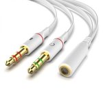 3 5mm Headphone Microphone Stereo Audio Splitter
