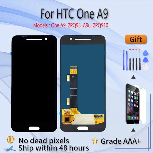 Heae1f4c648ca4c19a1942d011f009f2bC_500x500 HTC One A9 LCD screen assembly touch glass,2PQ93, - Image 1