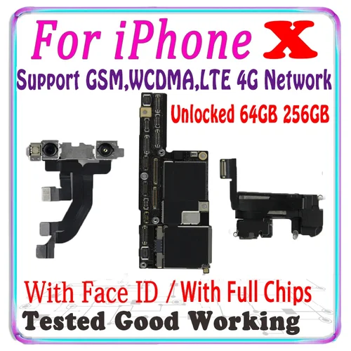 S16e90b839ff04f8a88bf40205bd69406S_500x500 64GB 256GB With Face ID iPhone X Motherboard unlocked100% iphone - Image 1