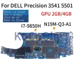 EDC51 LA-H182P DELL Precision 3541 5501 Notebook Mainboard 0K5GPT 0W8C2V 082V39