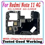 1 Mainboards Xiaomi REDMI note 11 4G Motherboard Main (Used)