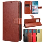Leather Flip Case Motorola Moto Edge 40 Neo 30 Fusion Protective Cover