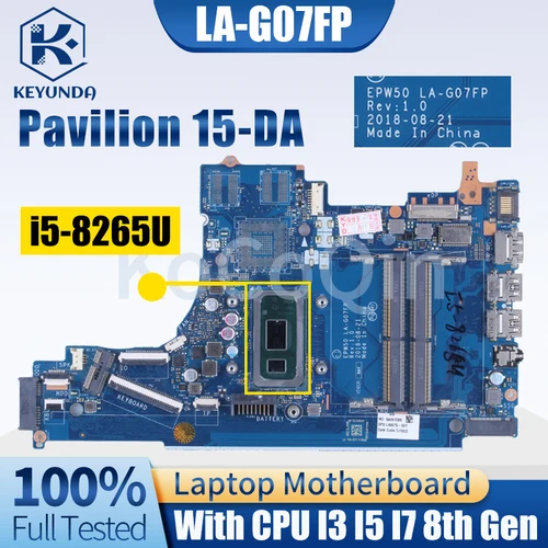 S74700532318b4745bb8215752fb7c6b08_500x500 LA-G07FP HP Pavilion 250 256 G7 15-DA Notebook Mainboard L68088-601 L35245-001 - Image 1