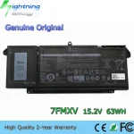 7FMXV 15.2V 63Wh Laptop Battery Dell Latitude 5320 7320 7420 7520 TN2GY
