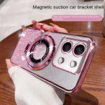 Infinix Note 40 Pro Case Soft Bling Glitter With Ring Magnetic Protective
