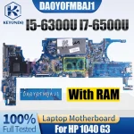 DA0Y0FMBAJ1 HP 1040 G3 Notebook Mainboard I5-6300U I7-6500U With RAM Laptop