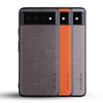 Aioria Denim Textured Bumper Protective Case For Pixel 6 Pixel 6 Pro