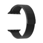 Wiwu Stainless Steel Magnetic Milanese Loop Band Strap For Apple Watch Black