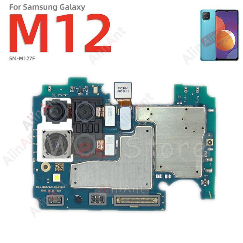 2024/08/1000006154.jpg Samsung galaxy M12 Motherboard Electronic Panel Circuits Unlocked Mainboard - Image 1