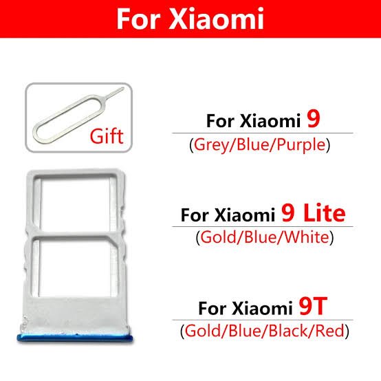 2024/08/1000006266.jpg Xiaomi Mi 9 Lite SIM Card Tray Socket Reader Holder Slot - Image 1