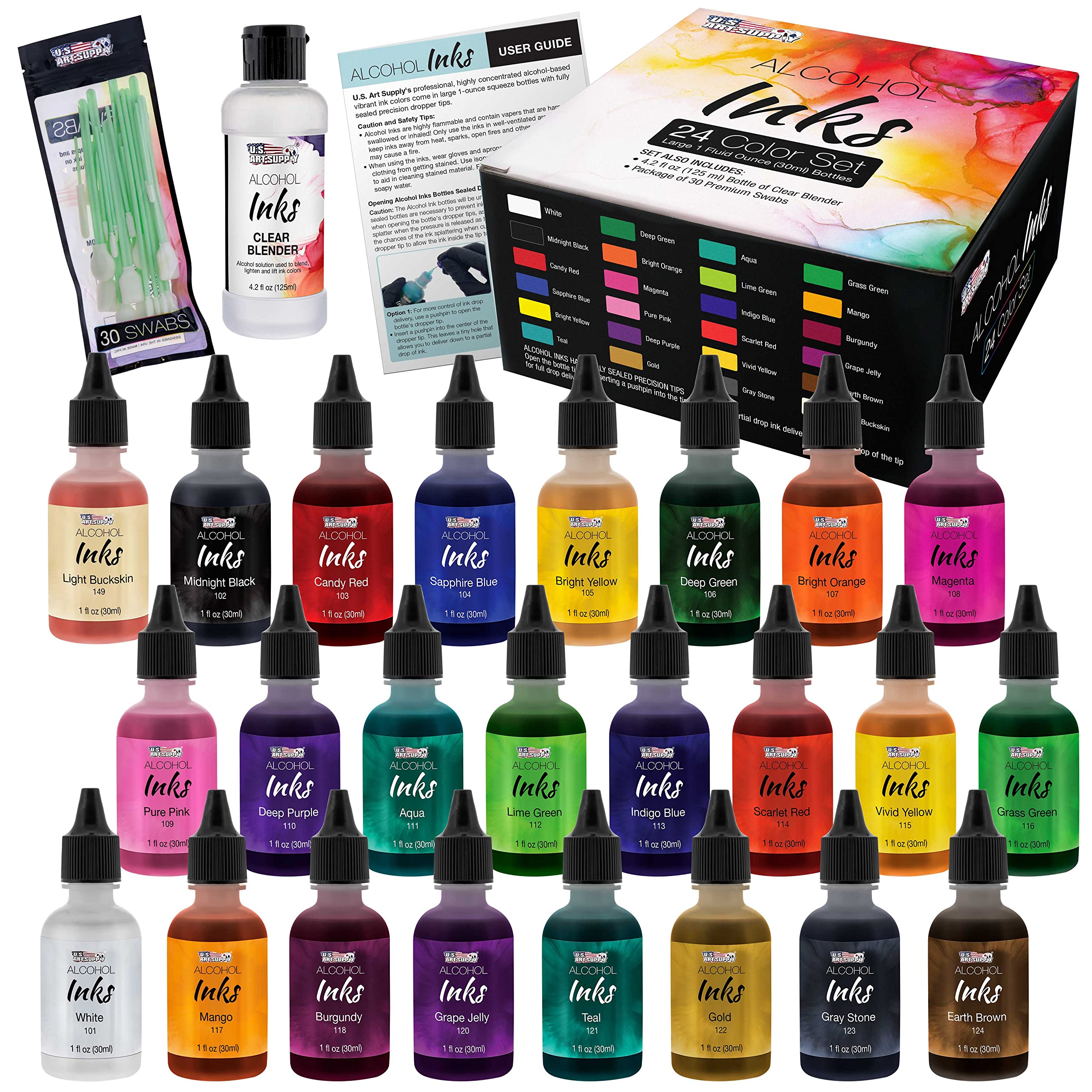 Version 1.0.0 U.S. Art Supply 24 Color Alcohol Ink Set - Image 1