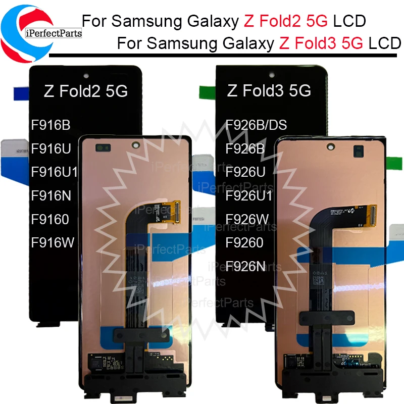 AMOLED-For-Samsung-Galaxy-Z-Fold3-Z-Fold-3-5G-LCD-F9260-F926B-Display-Touch-Screen Samsung Galaxy Z Fold3 Z Fold 3 5G LCD Original Buy - Image 1