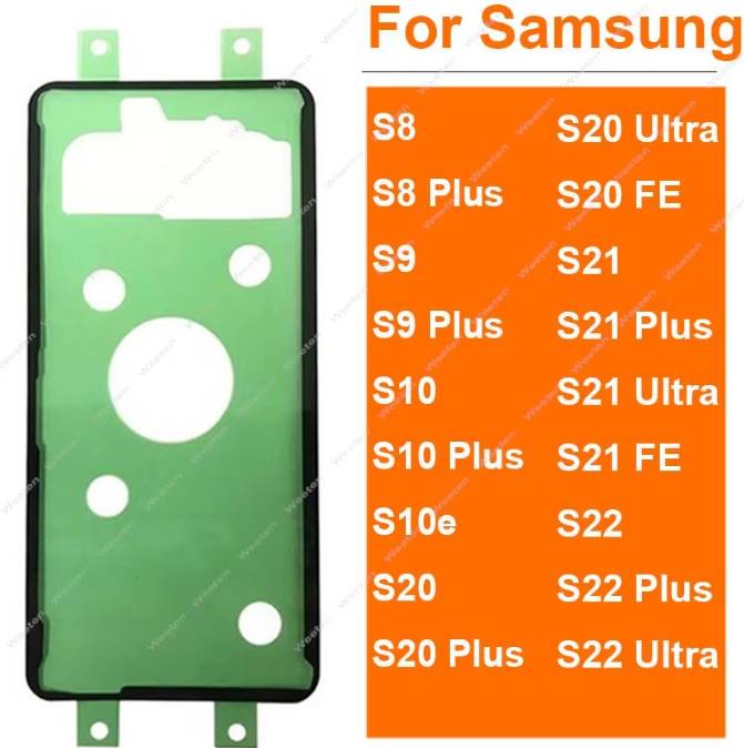 Back Battery Sticker Adhesive For Samsung Galaxy S8 S9 S10 S10e S20 S21 S22 Plus Ultra Fe Waterproof Housing Cover Glue Tape Back Battery Sticker Adhesive For Samsung Galaxy S8 S9 S10 S10e S20 S21 S22 Plus Ultra Fe Waterproof Housing Cover Glue Tape