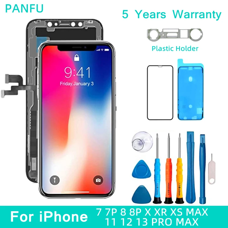 NEW-OLED-Screen-For-iPhone-X-XR-XS-MAX-11-12-PRO-MAX-LCD-Display-For iPhone 11 Pro Original Display - Image 1