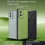 Motorola Edge 50 Fusion Case PU Skin with magnetic Protective Back Cover