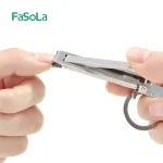 Fasola Foldable Nail Clippers Manicure Clippers With File