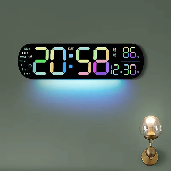 remote-control-oval-digital-wall-clock-large-led-screen-temperature-humidity-display-7-600x600-1 Remote Control Oval Digital Wall Clock Bangladesh - Image 1