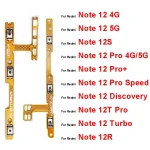 Power Volume Flex Cable Xiaomi Redmi Note 12 12T 12R 12S Pro Plus Speed