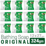 Dettol Mini Soap Original Pack of 12 (27gm x 12pcs) 324gm Bathing Bar, Soap with protection from 99.99% illness-causing germs