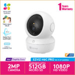 Ezviz H6c Pro 2MP Wi-Fi IP Security Camera With Pan & Tilt and support Up to 512 GB Memory Card