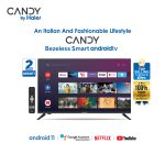 Candy by Haier 40 Android Smart LED TV (C40K6FG) with Free Bongo Subscription