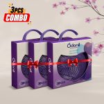 Pack of 3 Odonil Natural Air Freshener Block Lavender Meadows - 48g x 3 Hanger Model