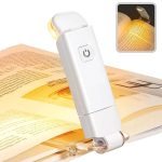 LED USB Rechargeable Clip-on Book Reading Light â€“ Adjustable Brightness, Eye Protection, Portable Bookmark Lamp for Night Reading