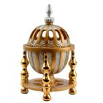 4 Pillar Resin Dome Style Incense Bakhoor/Oud Burner - Gold