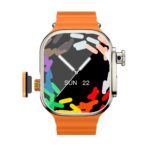 Wisme WS10 Ultra Android Smart Watch 8GB RAM 128GB ROM 180 Degree Rotating Camera 2.01 inch Big Display Playstore and Wifi Supported, 4G/5G Sim Supported, Video Calling Smartwatch