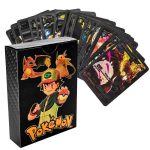 55 Pcs Pokemon Black Cards Black Foil Set English Version