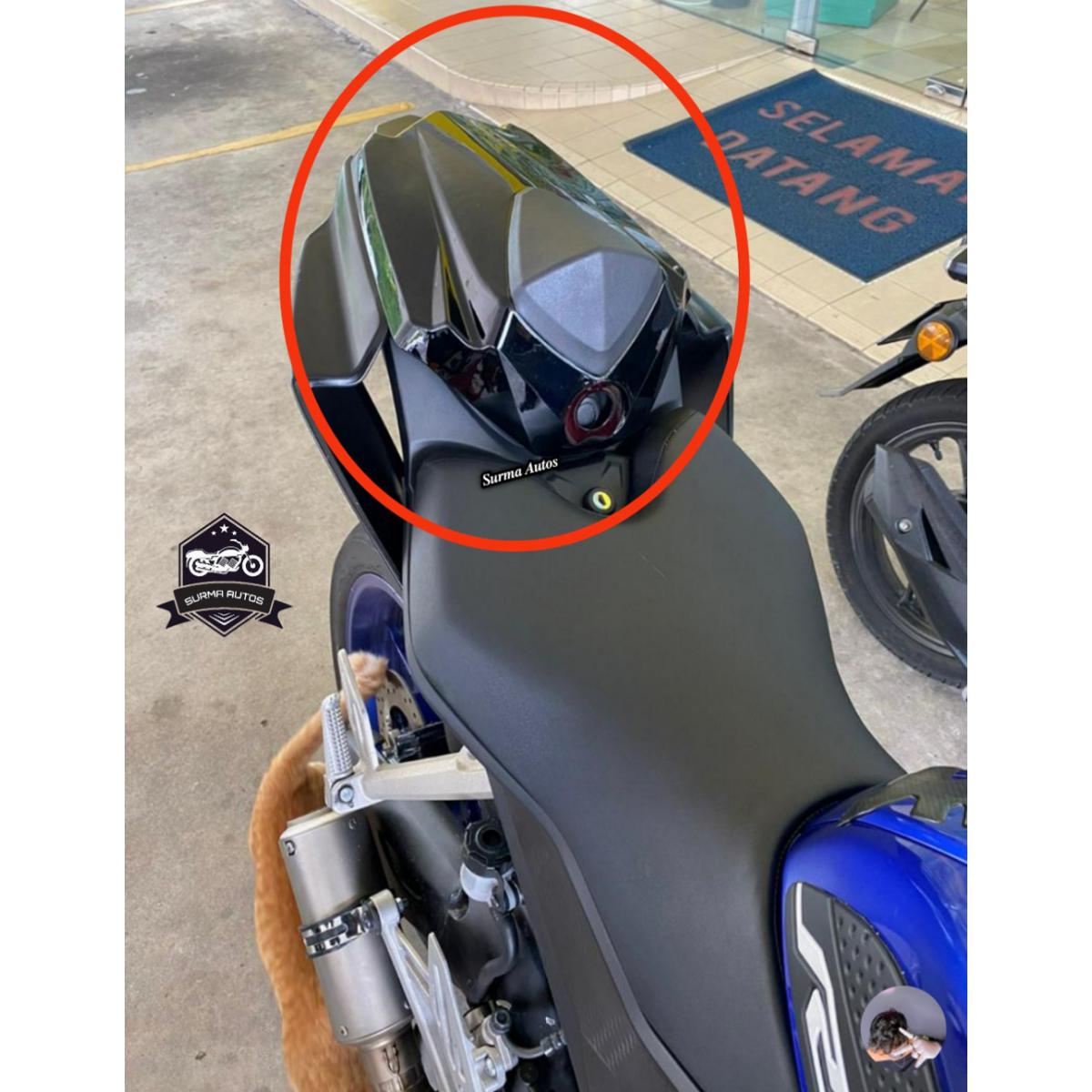 d6da56a9988066302e6a05cc8bcb8cea Motorcycle Seat Back Cover Rear Pillion Passenger Cowl Fairing For Yamaha R15 V3 - Image 1