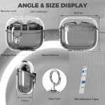 Transparent Case Samsung Galaxy Buds 3 Pro Only cover Premium Artificial Carrying cover Earbuds Cover Box For Buds Soft Silicone Bluetooth Headphone Cover