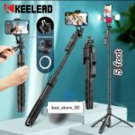 Premium Handheld Stabilizing K28 SELFIE STICK TRIPOD (5 Foot) 360