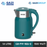 Gazi Smiss Electric Kettle 1500 Watt   GB PW 1826 O 18Litre