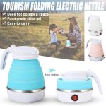 Tea Coffee Hot Water Electric Silicon Foldable Kettle  Portable