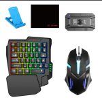 TechG K190 Mobile Gaming RGB Keyboard & Mouse Converter Combo