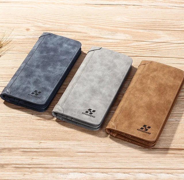 Sb2d8e061090647558372c2b2cd93be42R Hengsheng Long Men's Wallet Retro Casual Brand Wallet Korean Clutch - Image 1