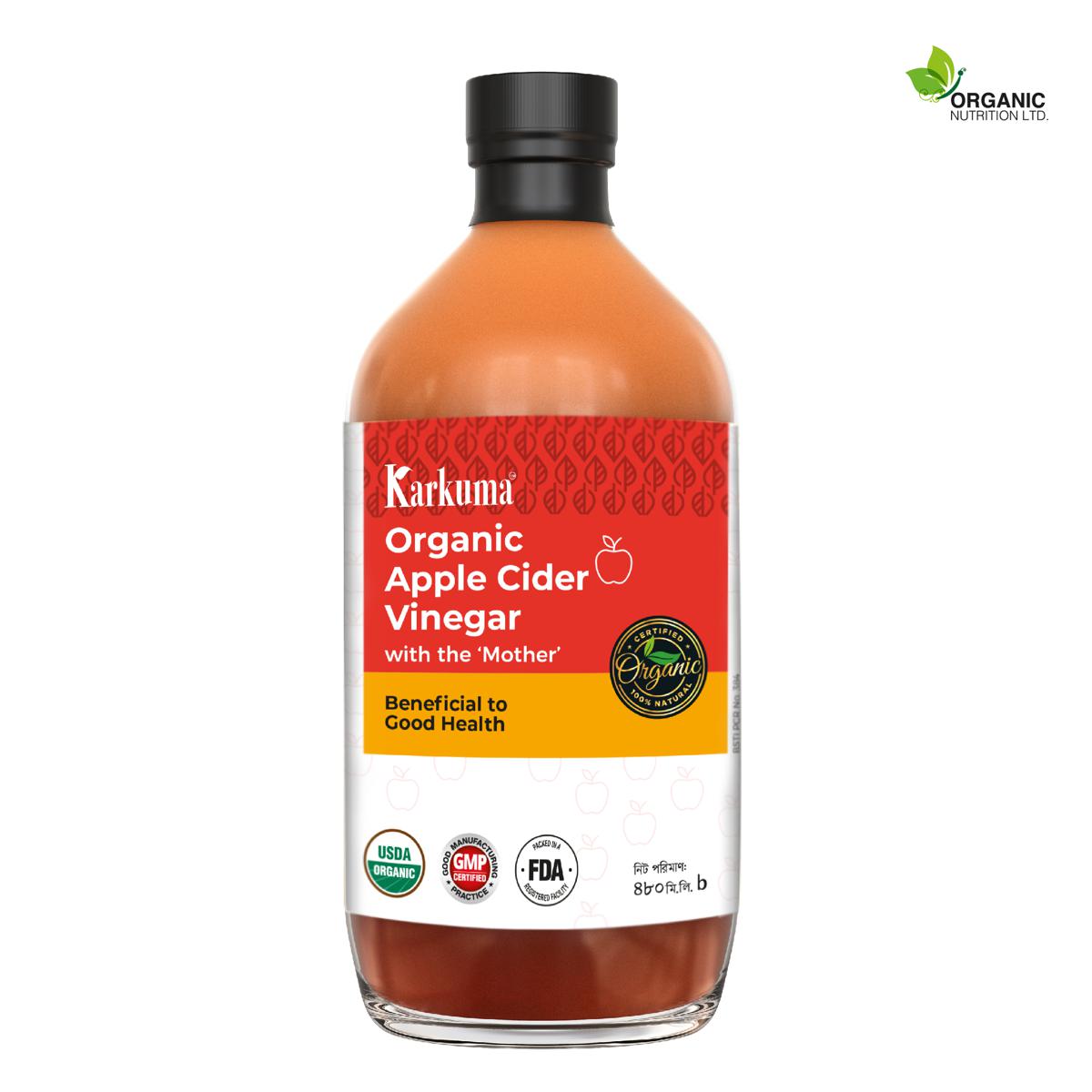 b53430bb3ad282bc5d90a7d372bc47fa Karkuma Organic Apple Cider Vinegar 480 ML - Image 1