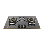 Gazi EG B712G Tempered Glass Triple Burner Gas Stove