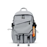 Zebra Fashionable Laptop and Travelling Backpack Gray SZ005