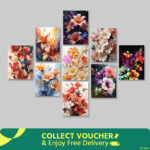 Wall Decor 9 pcs Most Unique Combo Wallmate set for