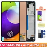 AMOLED A52 Screen Samsung Galaxy A52 A525F 525F/DS Lcd Display Touch Screen with Frame Digitizer Assembly Samsung A52 4G Bangladesh (New)