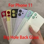 Big Hole Back Glass Cover iPhone 11 Replacement Parts With Free GiftsTweezers+Engraving Knife+Alcohol Pads+Back Glue+Tools Bangladesh (New)