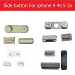 1set (Power On Off + Volume Switch + Mute ) side Button iPhone 4 4s 5 5S side keypads gold /silver /gray colors replacement Bangladesh (New)