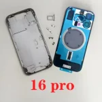 BackShell OEM Housing Iphone 16 Pro Cover Battery Door Rear Chassis Middl Frame with Back Glass iPhone 16 Pro Bangladesh (New)