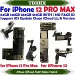 CleaniCloud Working Well Mainboard iPhone 12Pro / 12 Pro MAX Motherboard with Face ID OK Main Logic Board 12Mini Bangladesh (New)