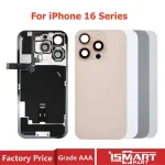 iPhone 16 Pro Max 16 Plus 16Pro Back Glass Cover Rear Case Door Housing with Wireless Flex Cable Metal Plate Replacement Bangladesh (New)