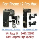 Original Motherboard iPhone 12 Pro Max Face ID Logic Board Mainboard with IOS Free iCloud 64GB 128GB 256GB Bangladesh (New)