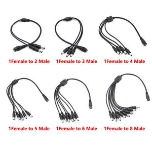 S41ff737b312b47c9979402cc9c2e7945d_300x300 12V DC Power Splitter Plug 1 Female to 2 3 4 5 6 8 Male CCTV Cable Camera Cable CCTV Accessories Power Supply Adapter 2.1*5.5mm Bangladesh (New) - Image 1
